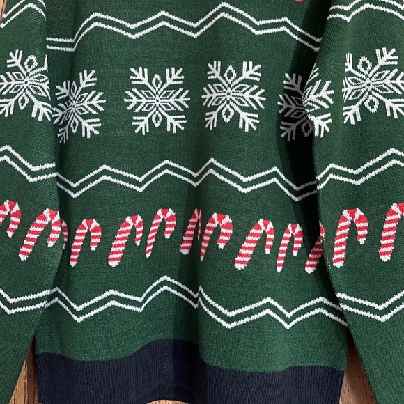 Only & Sons Men’s Green Multi “Merry Christmas” Holiday Sweater Sz-M - Picture 3 of 7